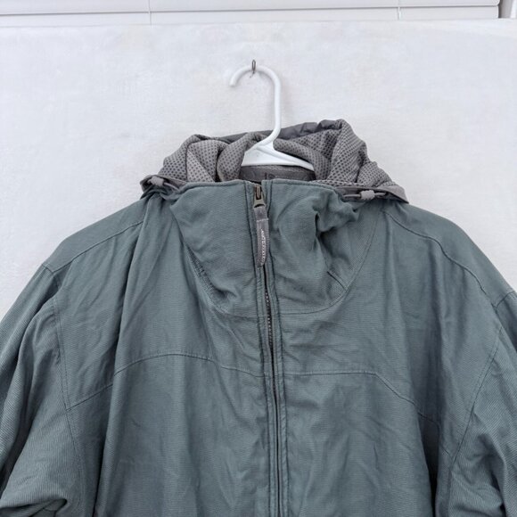 Nike ACG 3 In 1 Jacket Mens M Gray Full Zip Hooded Fleece Line Thermal Layer - Picture 2 of 12